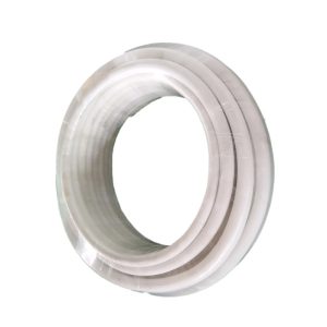 White Insulated Copper Refrigeration Tube Set (6.35mm OD + 12.7mm OD, 15 Meters) for HVAC Air Conditioning Systems