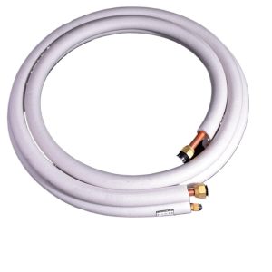 Split AC Line Set Copper Pipe Kit (9.52mm*0.6mm + 15.88mm*0.7mm) with Flared Nuts for HVAC Systems