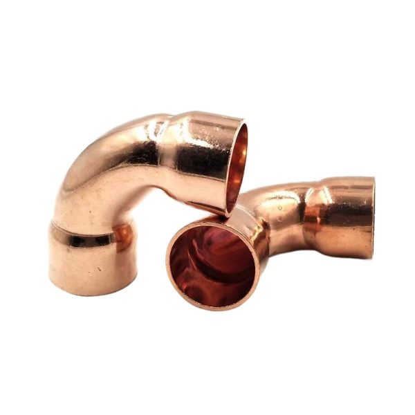 Thickened R410a Copper 90 Degree Large Radius Elbow Flare Connection Easy Weld High Pressure Corrosion Resistant - Gambar 3