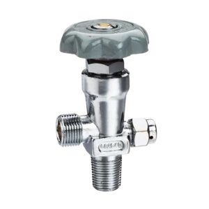 High Pressure Gas Cylinder Valve QF-6 QF-6A 15MPA Brass Chrome-Plated for Industrial Gas Bottles Replaces OEM Part Number QF-6*15*4*Copper