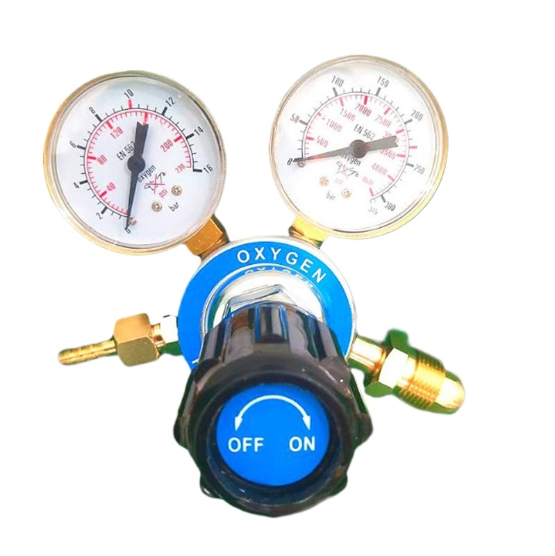 DAESUNG Oxygen Acetylene Pressure Regulator with Dual Gauges (0-350 psi / 0-3500 psi) for HVAC Welding Systems - Image 2