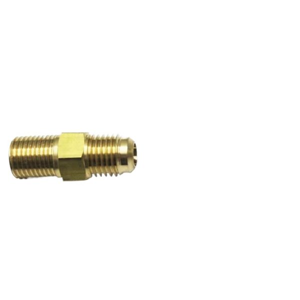 HVAC Brass Threaded Adapter Fitting (SAE 1/4 to 1/8 NPT, SAE 1/4 to 1/4 NPF) for Compressor Vacuum Pump - รูปภาพ 2