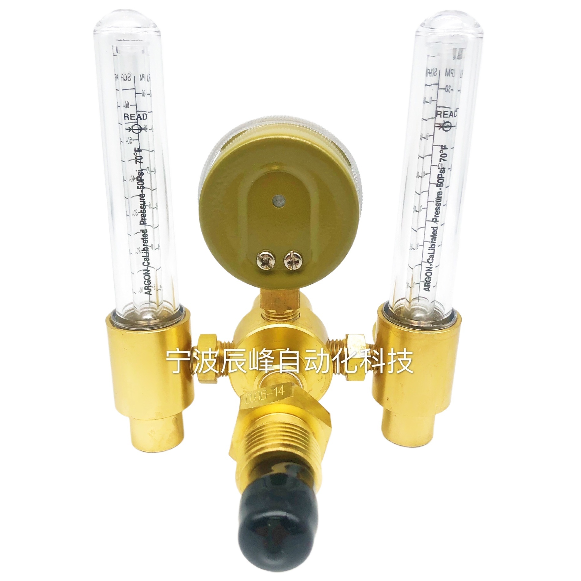 Dual Tube Argon Gas Pressure Reducer Regulator (0-25 MPa, 4000 psi) for Welding and Cutting - Image 3