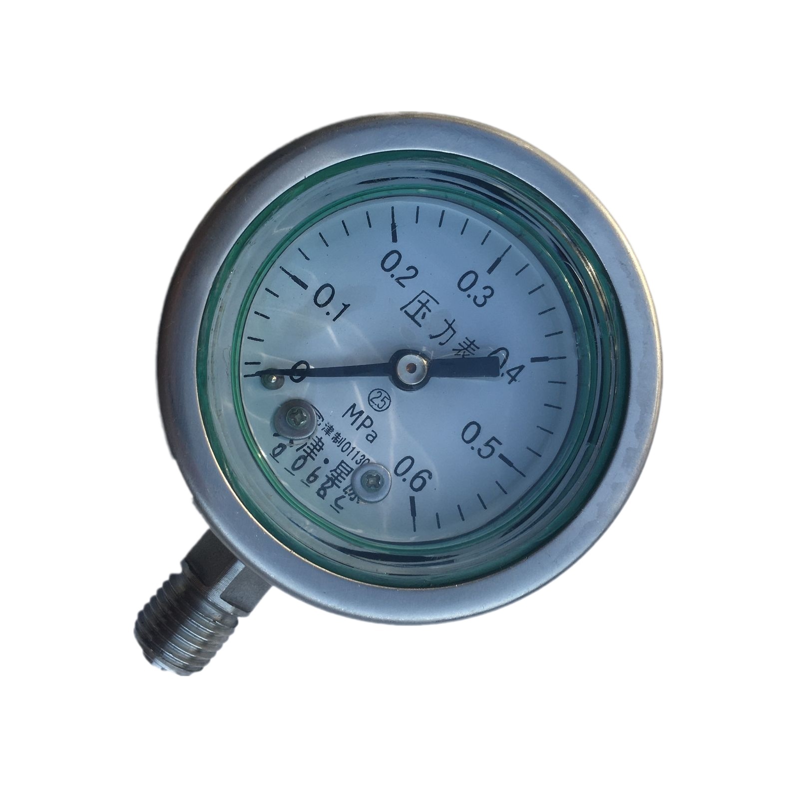 Durable Stainless Steel Pressure Gauge (0-0.6 MPa) for Industrial Water Oil Systems, Replaces YFN-60B Series Gauges - Image 3