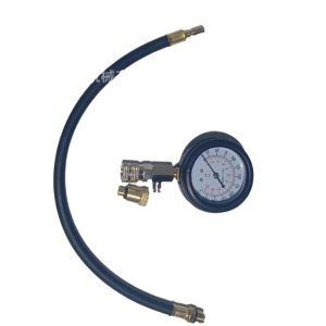 Automotive Engine Cylinder Pressure Gauge Kit (0-300 PSI, 0-20 Bar) for Gas Compression Testing