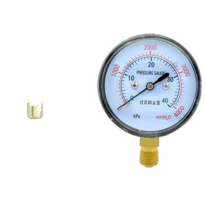 Membrane Pressure Gauge YE60 Series Over-Pressure Protection Micro Pressure Gauge for Gases, Oil, Liquids, Water and Air Systems