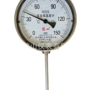 WSS-511 Bimetal Thermometer, Radial Type, 0-150°C, 150mm Dial, 100mm Stem, for HVAC and Industrial Use