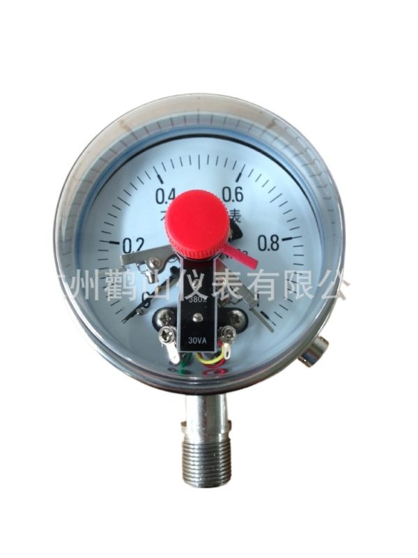 Fully Stainless Steel Radial Electric Contact Pressure Gauge YXC100BF (0-1.6 MPa, 1.6 Accuracy, 100mm Diameter) for Industrial Applications - Изображение 3