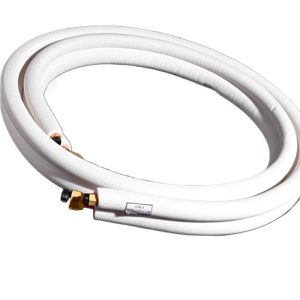 Embossed Copper HVAC Connection Tube (6.35*0.6+15.88*0.7) for 3 HP Air Conditioners, Compatible with Universal AC Systems