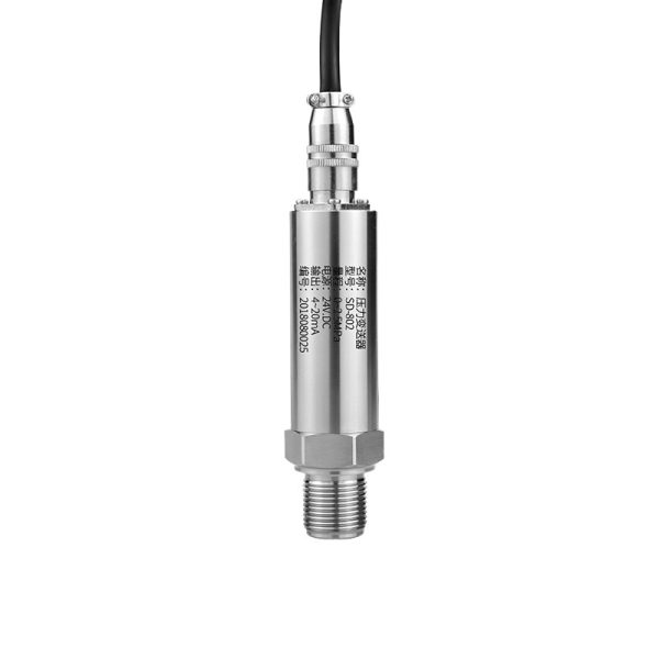 Diffused Silicon Pressure Transmitter (0-2.5MPa 4-20mA 24VDC, Model SD-802, Aviation Plug) for Water, Air, Oil Pressure Systems - 이미지 3