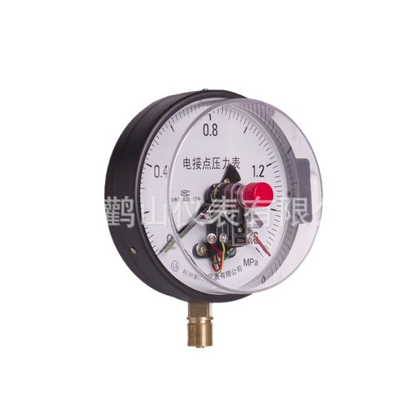 Industrial Electric Contact Pressure Gauge (0-1.6MPa, 100mm, Radial Mount, YXC100 Series) for HVAC Systems - Imagem 2