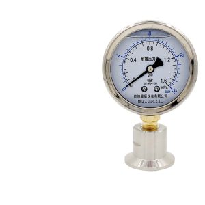 Sanitary Diaphragm Pressure Gauge YTP-60 Series 1.6Mpa Clamp Connection DN50.5 for Water/Air/Oil/Liquid Systems