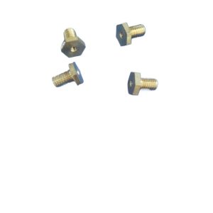 Brass Hexagon Screw for Pressure Gauges (S6 Hex 1.8-6.5-M2) for High-Pressure Low-Pressure Vibration-Resistant Meters Replaces Standard Gauge Parts
