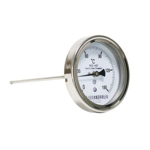 WSS-401 Bimetal Thermometer 150°C Industrial Oven Temperature Gauge with 304 Stainless Steel Probe for HVAC Systems