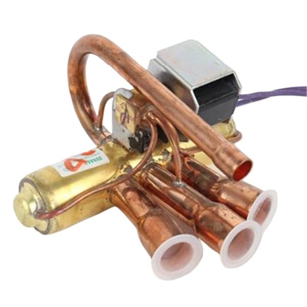 Pure Copper Reversing Valve (Four-Way Valve) for Air Conditioner HVAC Systems 1.5P, 2P, 3P, Replaces SH-9H