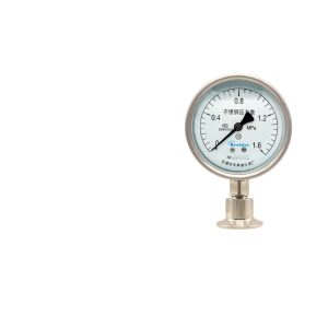 Breidys YTP100MC Diaphragm Pressure Gauge (0-1.6 MPa, 1.6 Accuracy) for Sanitary and HVAC Systems