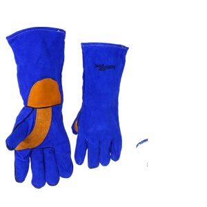 Heavy Duty Cowhide Welding Gloves Heat Resistant & Flame Retardant with Thickened Lining for Welding, Mechanical, and Maintenance