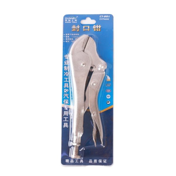 7-inch Locking Pliers (180mm Total Length) for HVAC Refrigeration and Automotive Repair Tube Sealing - Изображение 2