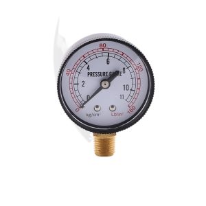 Pressure Gauge 50mm ABS Case Copper Connector 0-11kg/cm2 for HVAC Systems