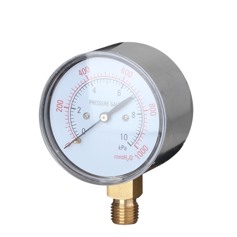 Diaphragm Pressure Gauge YE60 (0-40kPa, 60mm Dial) for Gas Monitoring - Image 2