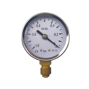 Radial Pressure Gauge YJC-R-02 (0-1.0 bar, EN 562, KI 2.5) for HVAC Systems