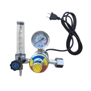 Advanced CO2 Pressure Regulator with Integrated Flow Meter & Heater - Zinc Copper Alloy Reduction Gauge for Gas Shielded Welding, Aquariums & Lab Use