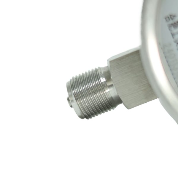 Stainless Steel Pressure Gauge Y-100BFZ 0-1.6MPa Anti-Vibration Anti-Corrosion for Water/Oil/Gas Pressure Systems, Replaces Y-100BFZ - Imej 2