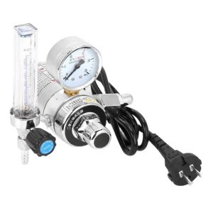 Welding CO2 Argon Pressure Regulator with Flow Meter (0-25 MPa, 0-25 L/min) Electric Heated 220V/110V for MIG/MAG Welding