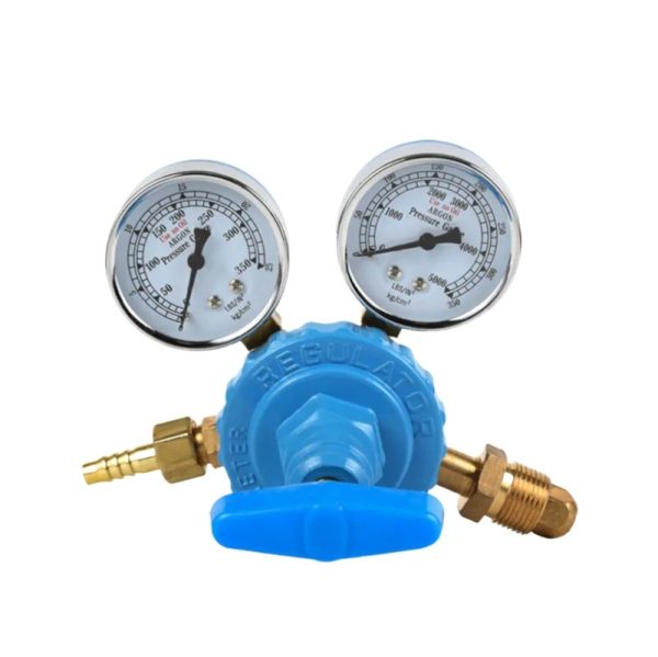 Welding Argon Regulator Double Gauge (0-3500psi, 0-25L/Min) for Argon Gas Tanks - Imej 2