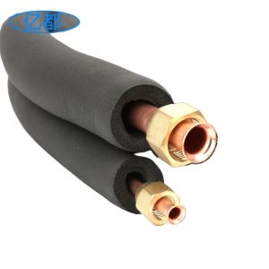 Pure Copper Refrigerant Line Set (1/4"+5/8" & 6.35*0.6/15.88*0.7) for 3-Ton Mini Split Air Conditioners (3-meter Black Insulated)