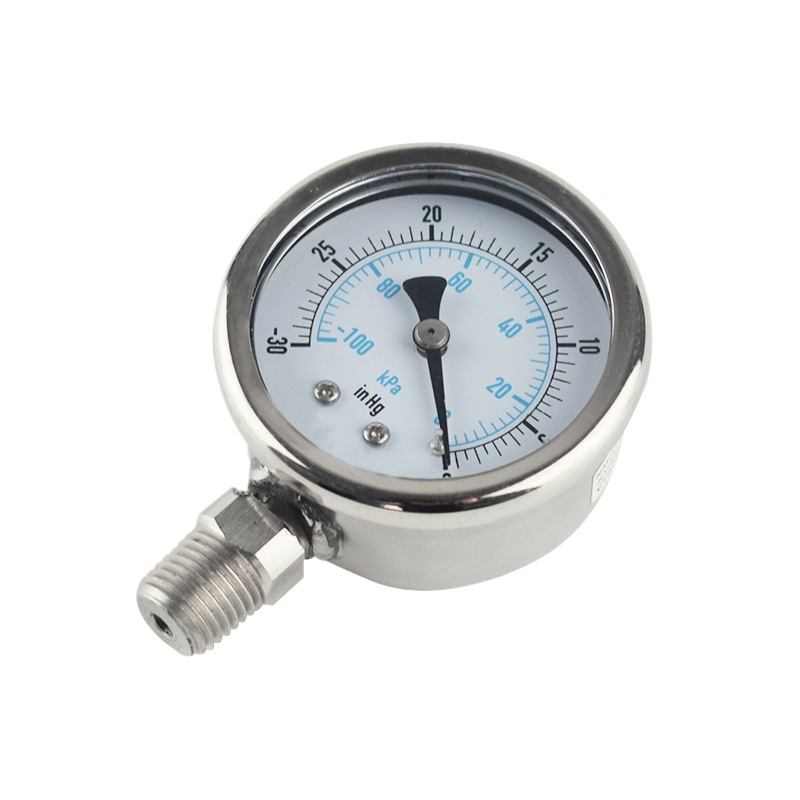 Radial Vacuum Pressure Gauge with Bottom Mount Connection (0 to -0.1 MPa) for Oil, Gas, Liquid, Water Pressure Systems - Image 3