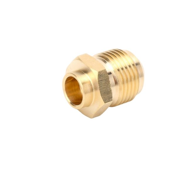 Brass Single Threaded Connector (M5 Thread) with Corrosion and Pressure Resistance, for General Hardware Applications