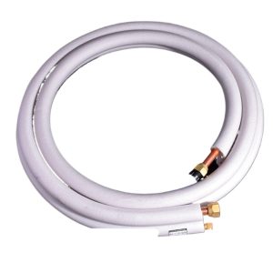 Durable Pressure-Resistant White Insulated Copper Pipe Set (9.52*0.6+15.88*0.7) for Air Conditioner - 3 Meter Universal HVAC Extension Tube Replaces YD-ZHZ-3P-190601-1