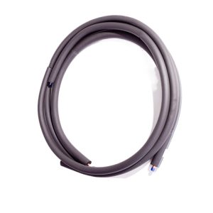 Preamde Copper Tube for Air Conditioner (6.35mm*0.6mm + 9.52mm*0.6mm) - 1P Black Insulated Copper Tube - Compatible with 1HP AC Units