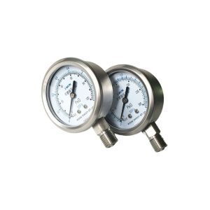 EWON Stainless Steel Pressure Gauge YB60/Y-60/Y-60BF 60mm Dial M20*1.5/G1/2/1/2NPT Male Thread for HVAC Systems