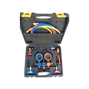 Automotive AC Refrigerant Manifold Gauge Set (0-1.5MPA, 0-3.5MPA) for Car Air Conditioning Systems