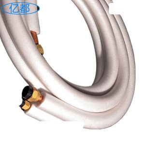 Copper Air Conditioner Extension Tube (9.52*0.6+12.7*0.6, 2HP Dedicated) for Haier HVAC Systems, Pearl White