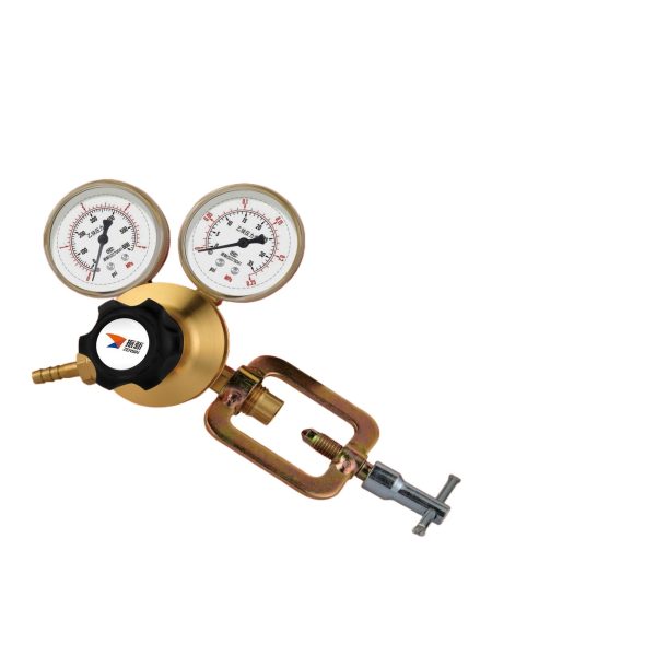 ZENIN Acetylene Regulator (YQY-07) with Dual Gauges 0-25 MPa and 0-0.6 MPa, Alloy Construction for HVAC Systems Replaces ZS-08