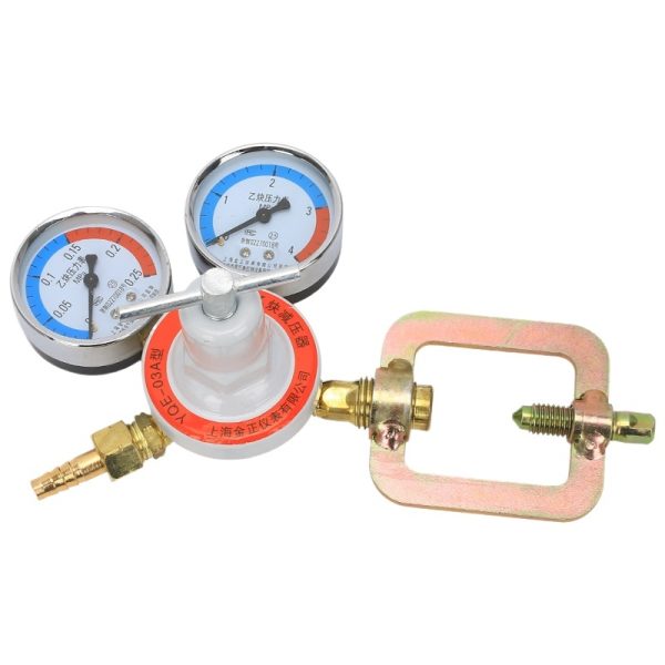 Multi-Gas Pressure Reducer Gauge for Oxygen, Nitrogen, Argon, Hydrogen, Air, CO2 & Acetylene - YQY-07 - รูปภาพ 2