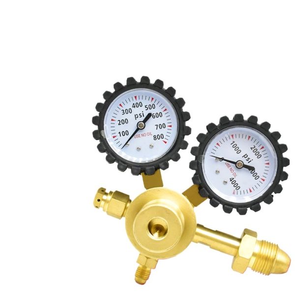 Nitrogen Pressure Regulator (NR1-01) for Industrial and Lab Use with Dual Gauges 0-800 PSI and 0-4000 PSI