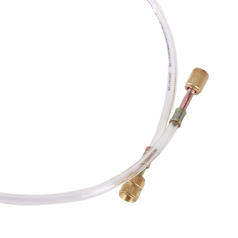 R22 Refrigerant Charging Hose (1.5m, Clear Tube) for HVAC Systems - Image 3