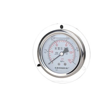YN60ZT Axial Mount Pressure Gauge (0-0.1 to 0-60 MPa/psi) for Oil, Water, Air, HVAC Systems