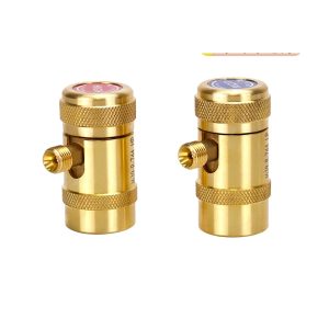 Automotive A/C Refrigerant High Low Pressure Quick Coupler with R-744 LP and HP for HVAC Car Air Conditioning Systems