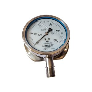 Analog Diaphragm Pressure Gauge YEB-N100 0-50KPa with Radial Back Connection M20*1.5 for Low Pressure Systems