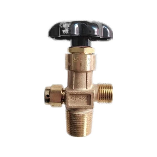 Oxygen Cylinder Valve QF-2 (Copper, QF-2M*15*4) for Soda Machines, CO2 Cylinders, Replaces QF-30A - Gambar 2