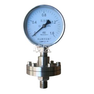 Thread Connection Stainless Steel Diaphragm Pressure Gauge 1.6 MPa, 100mm Diameter, for Industrial Pressure Measurement