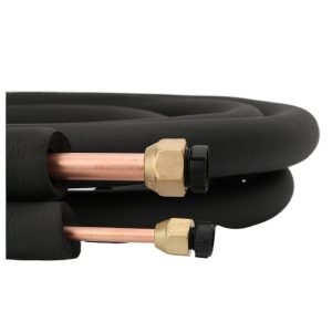 Black Insulated Copper Line Set (9.52*0.6/19.05*0.8) for Universal HVAC Systems, Thickened Copper Tubing, 3-30 meters Length