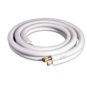 Insulated Copper Air Conditioner Line Set (6.35mm x 9.52mm) for 1-1.5HP Mini-Split AC Systems, No Welding Required, Customizable