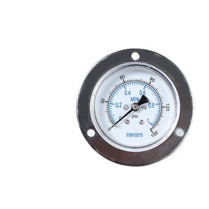 Axial Pressure Gauge Y40T Vacuum Meter (0-1 MPa/0-150 psi) with Threaded Connection and Flange for Water/Gas Pressure Replaces Y40ZT