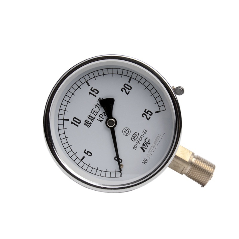 MENGCHUAN Instrument YE100 Diaphragm Pressure Gauge 0-40kPa for Water Gas Oil Pressure HVAC Systems, Replaces Old Analog Gauges - Image 3